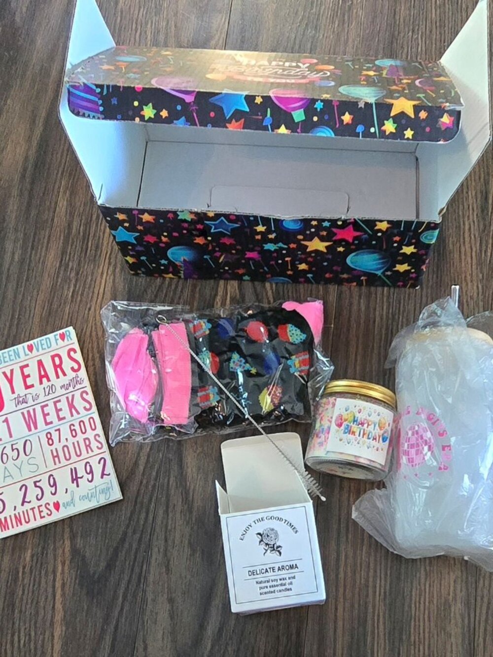 HAPPY BIRTHDAY "10 Years Old" Birthday Gift Box NWOT
